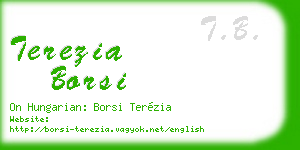 terezia borsi business card