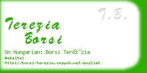 terezia borsi business card